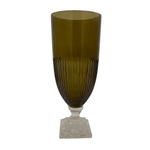 Ваза на ножке коричневая 39 см