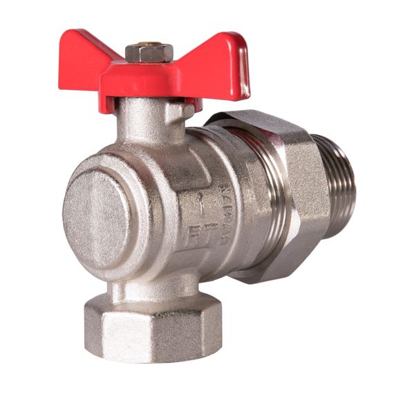 Кран шаровый угловой Royal Thermo OPTIMAL 1 НГ, бабочка купить в Москве и Московской области по низкой цене с доставкой по России — (1) Кран шаровый угловой Royal Thermo OPTIMAL 1 НГ, бабочка — (1)