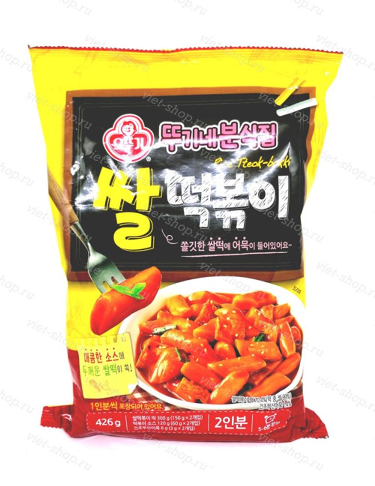 Рисовые клецки (топокки) с острым соусом Оттоги (Ottogi), Корея, 26 гр.