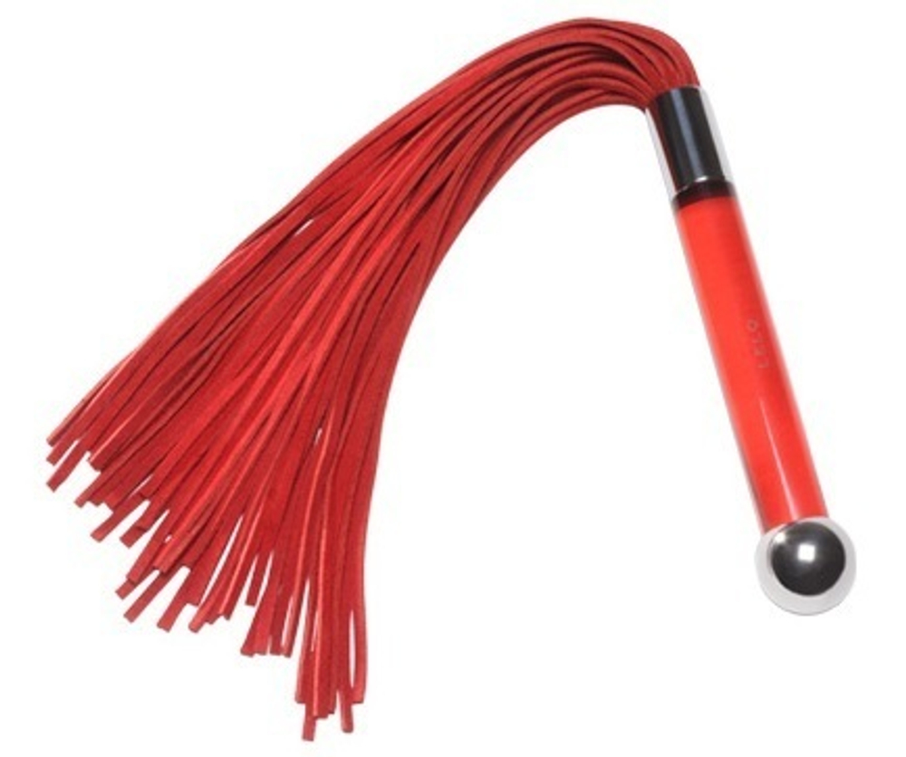 Красная замшевая плеть Sensua