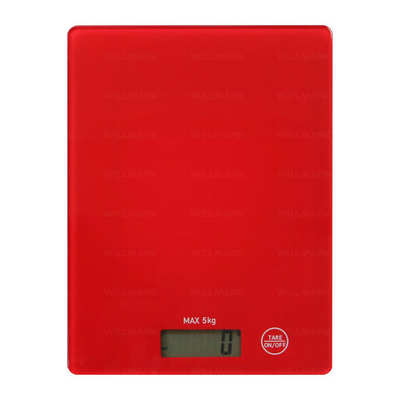 Весы кухонные WILLMARK WKS-511D Красный