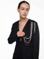 Брошь "Valencia massive pink"