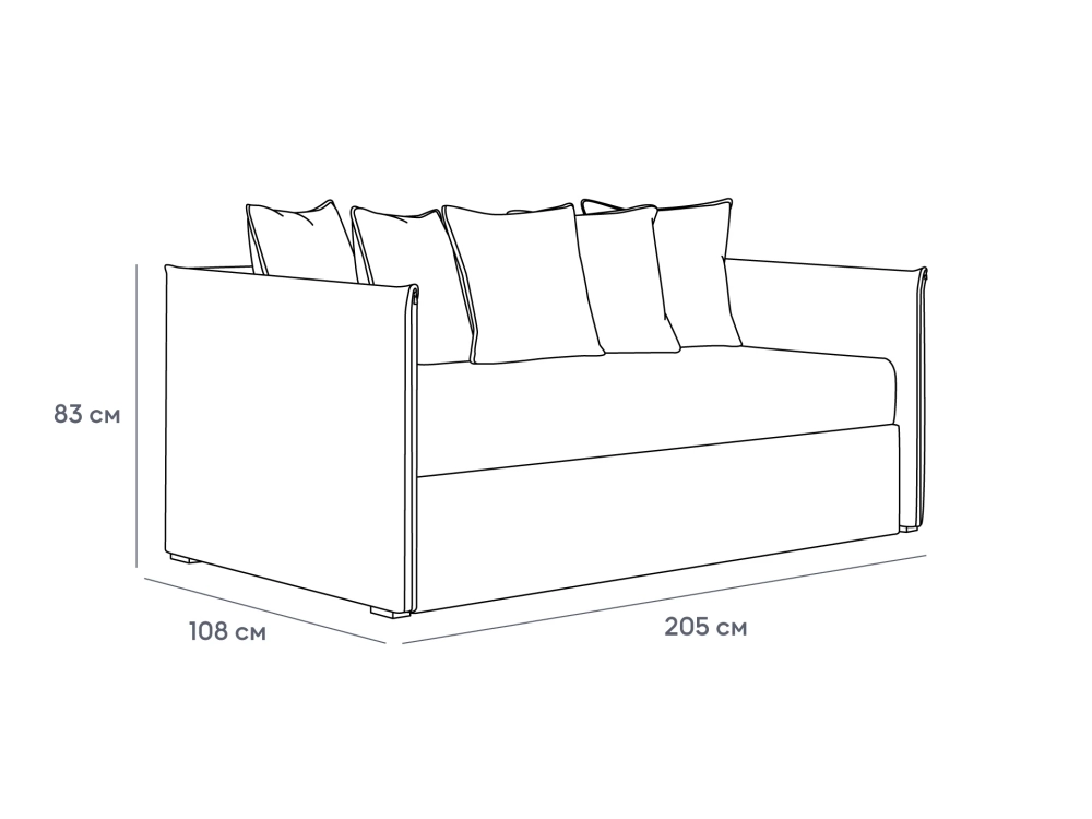 Кровать-кушетка Milano