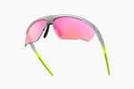Спортивные очки Demetz Relief L / Matte Crystal / Fluorescent Yellow V. Pink Photochromic Mirror Red Cat.1 to 3