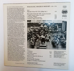 Винтажная виниловая пластинка LP Harnoncourt Dirigiert Mozart Моцарт Staatskapelle Dresden  Posthorn Serenade KV 320 (GDR 1989)