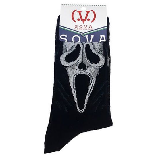 Носки "Крик" маска, р-р 36-42 (черный)