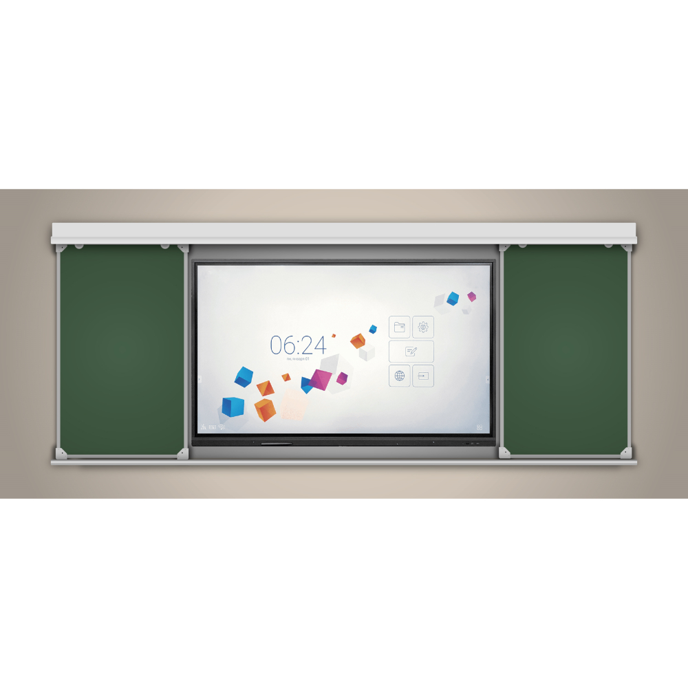 Раздвижная рельсовая система для интерактивной панели 300х120 см