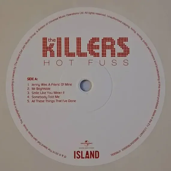 The Killers - The Hot Fuss White 20th Anniversary LP