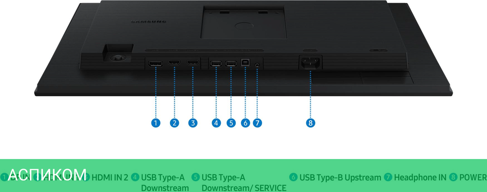 Монитор Samsung 24" Essential S4 S24D400GAIXCI