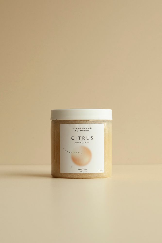CITRUS скраб для тела МАНДАРИН+ЛИТСЕЯ, 300г / Termaly