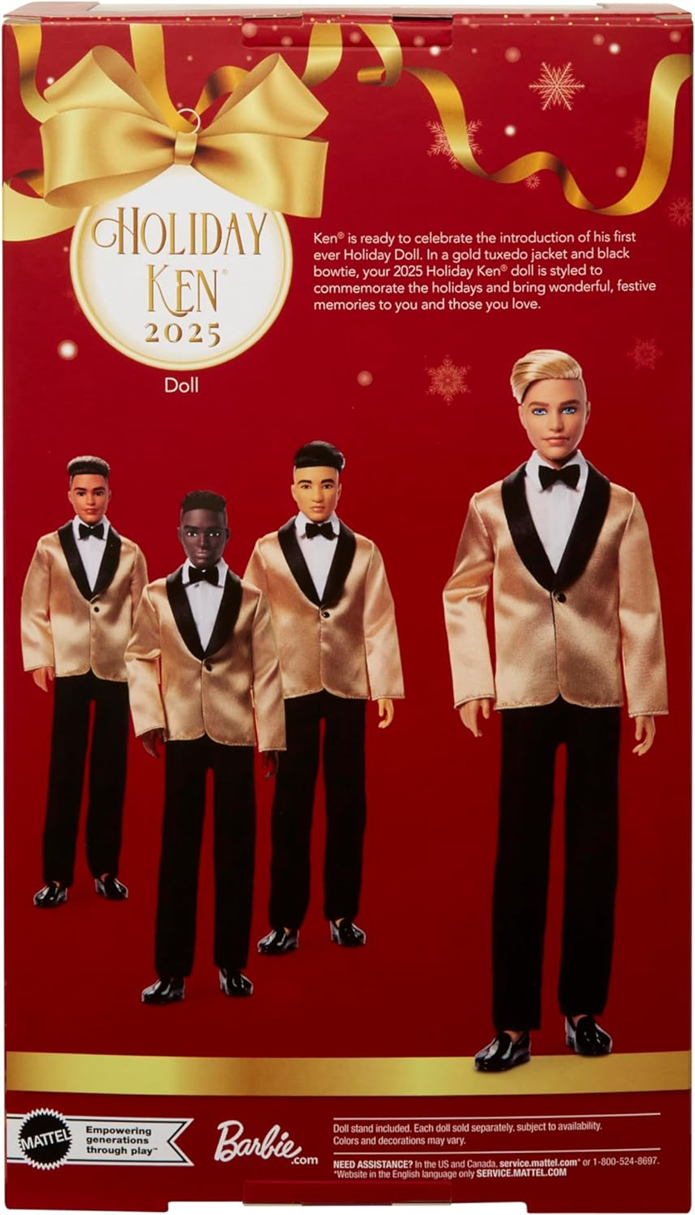 Кукла Barbie 2025 Holiday Кен Блондин