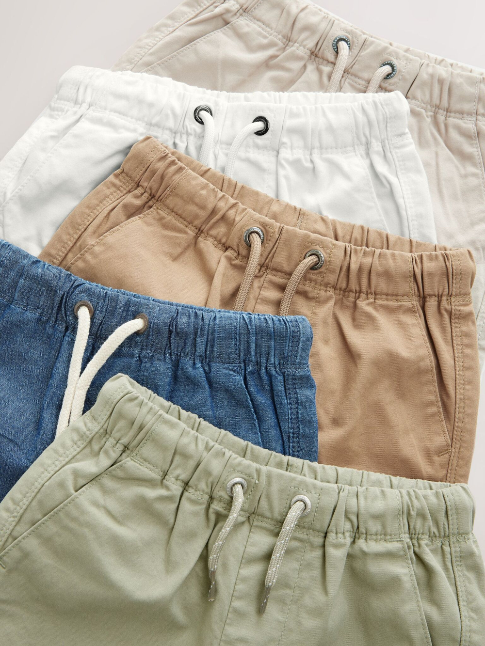 Шорты для мальчика Next AG3-818, 5 шт., Голубой, Бежевый, Белый