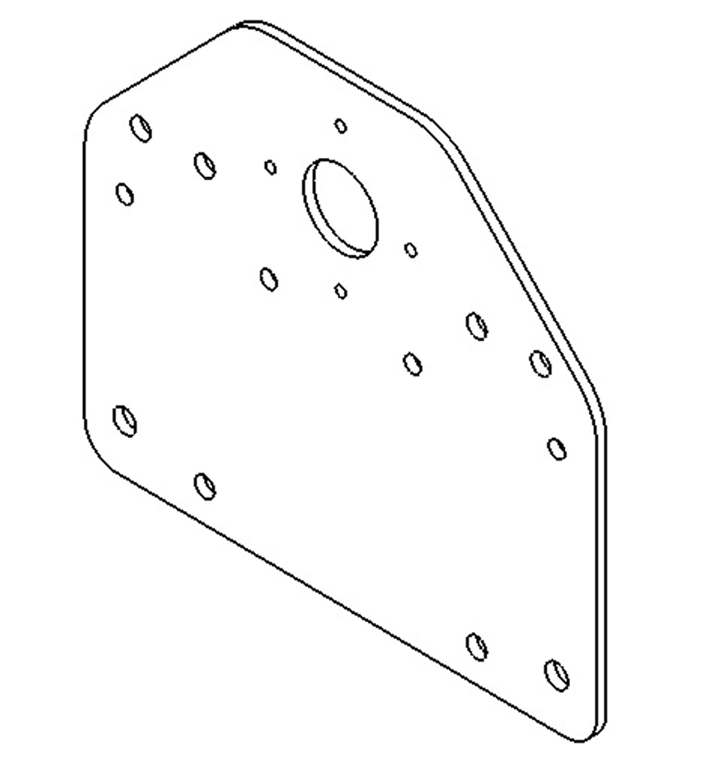 Пластина основания оси Х задняя Start