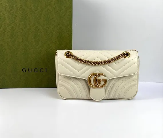 Сумка женская Gucci GG Marmont Small белый