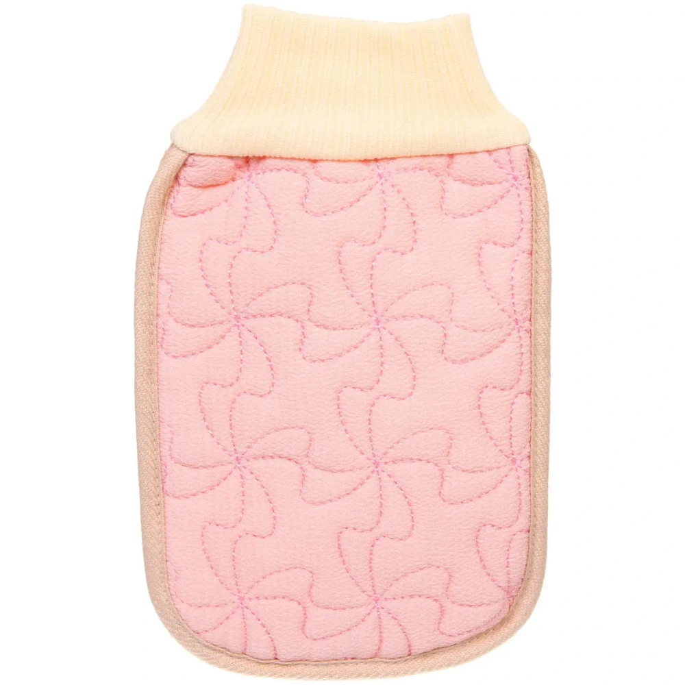 Мочалка - варежка для тела жёсткая «Premium - Lavita», цвет светло - розовый, 14*24см (ZIP пакет)