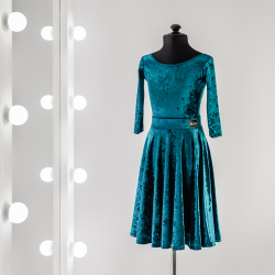 бирюзовое платье для танцев