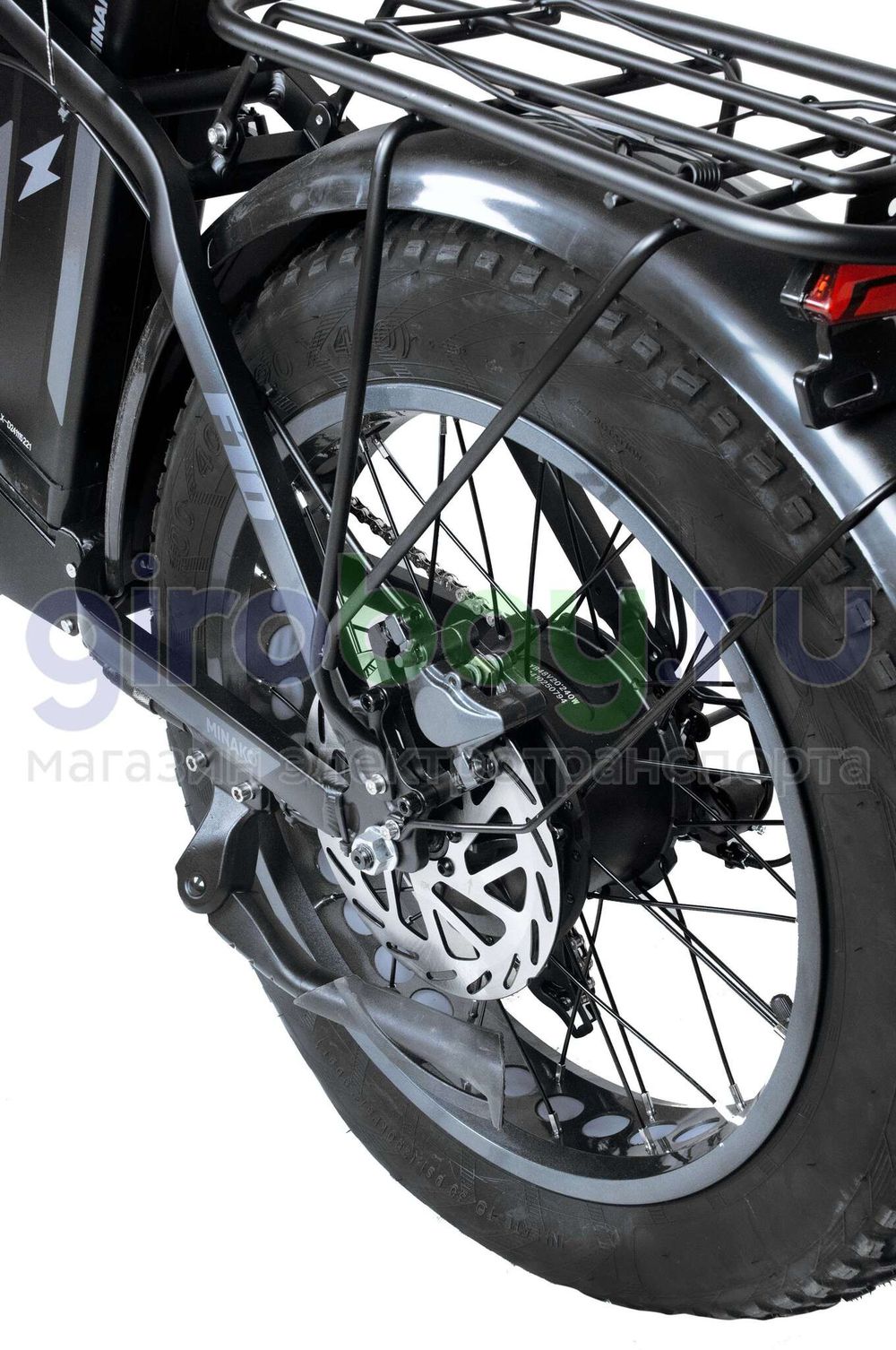 Электровелосипед Minako F10 Pro Dual 48V/20Ah (полный привод) 2025 года - Черный обод Электровелосипед Minako F10 Pro Dual 48V/20Ah (полный привод) 2025 года - Черный обод фото №6