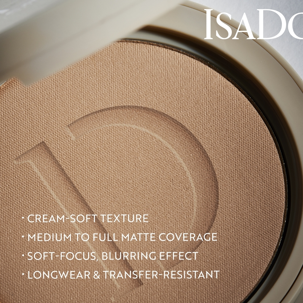 IsaDora The No Compromise Matte Longwear Powder - Матирующая компактная пудра, 8 g