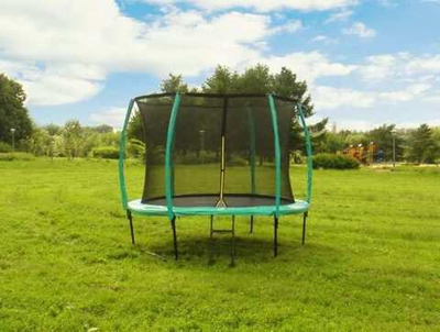 Батут Diamond Fitness Black Edition 10ft (305 см) с защитной сеткой и лестницей