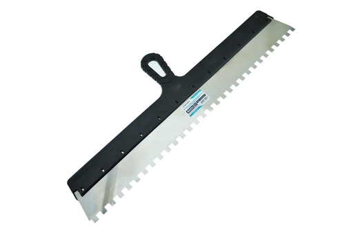 Шпатель зубчатый нержавеющий 600мм, зуб 10*10мм, Lite Werk (40)