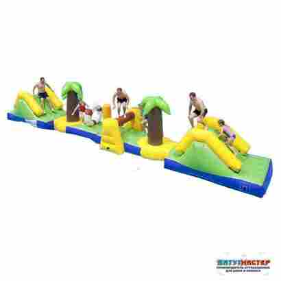 Коммерческий надувной аквапарк «Джунгли-мини» 11×2×2,5 м