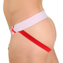 Мужские трусы джоки белые в полоску WildMilk