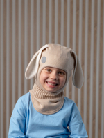 Шлем весенний/осенний вязаный (Жемчуг) БАННИ