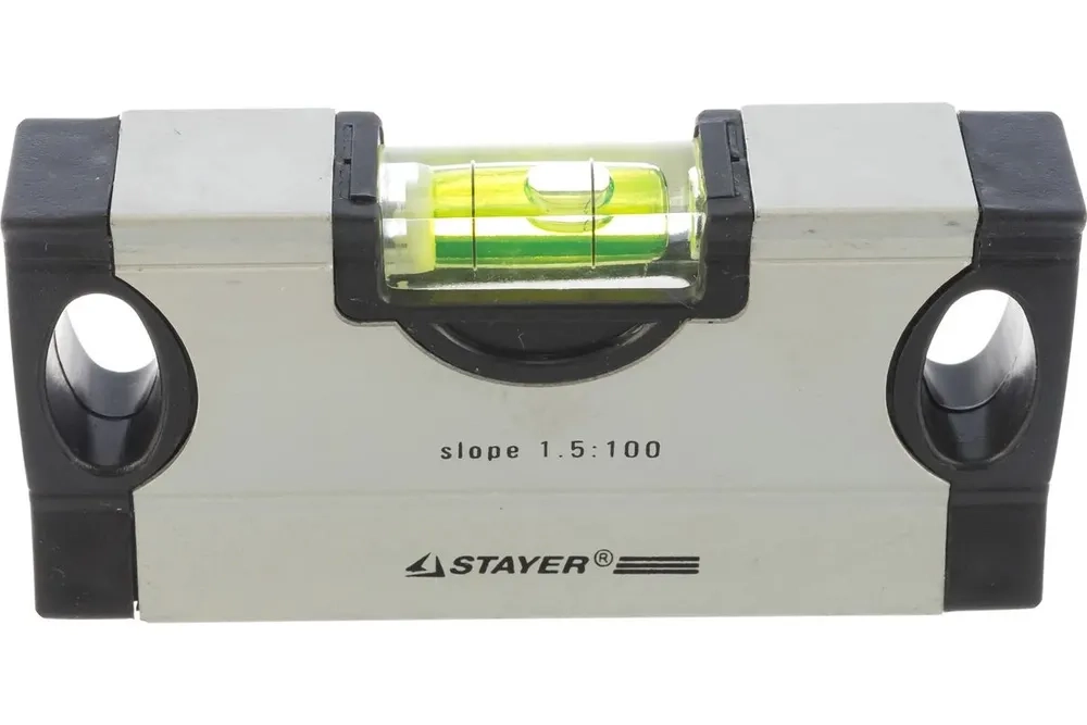 Stayer Mini Уровень строительный с уклоном 0,5:100, 12,5 см