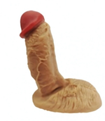 Фаллоимитатор c мощной присоской-мошонкой ROSYLAND ( 18,5 см ) (Цвет: телесный)