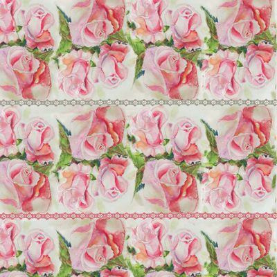 розы с тесьмой