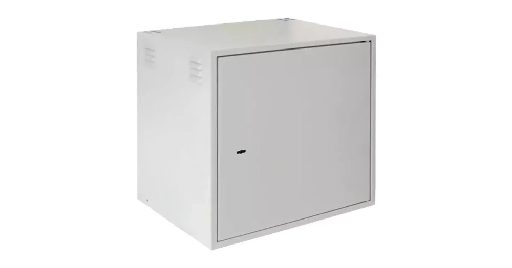 Настенный антивандальный шкаф, 12U, Ш600хВ600хГ450мм, серый