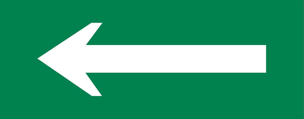 Пиктограмма "Стрелка" 320x120мм (для EXIT, SAFEWAY-40) EKF