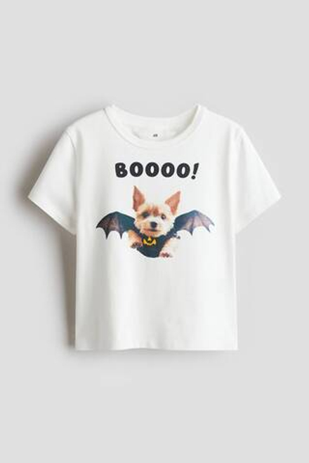 H&M Футболка с принтом, белый