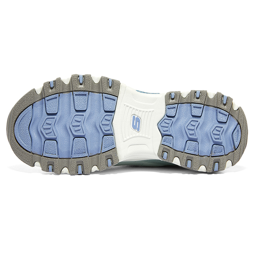 Big kids Skechers Skechers trend comfortable non-slip wear-resistant support daddy shoes light blue