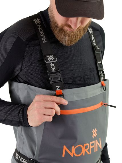 Полукомбинезон заброд. Norfin PILOT STOCKINGFOOT GRAY р.XL