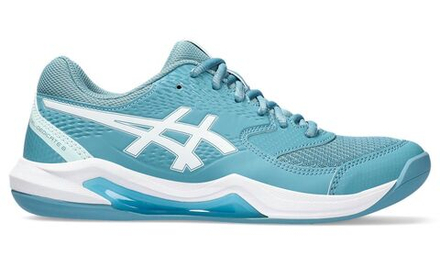 Женские Кроссовки теннисные Asics Gel-Dedicate 8 Indoor - gris blue/white