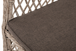 "Эспрессо–80 L" обеденная группа плетеная, цвет бежевый