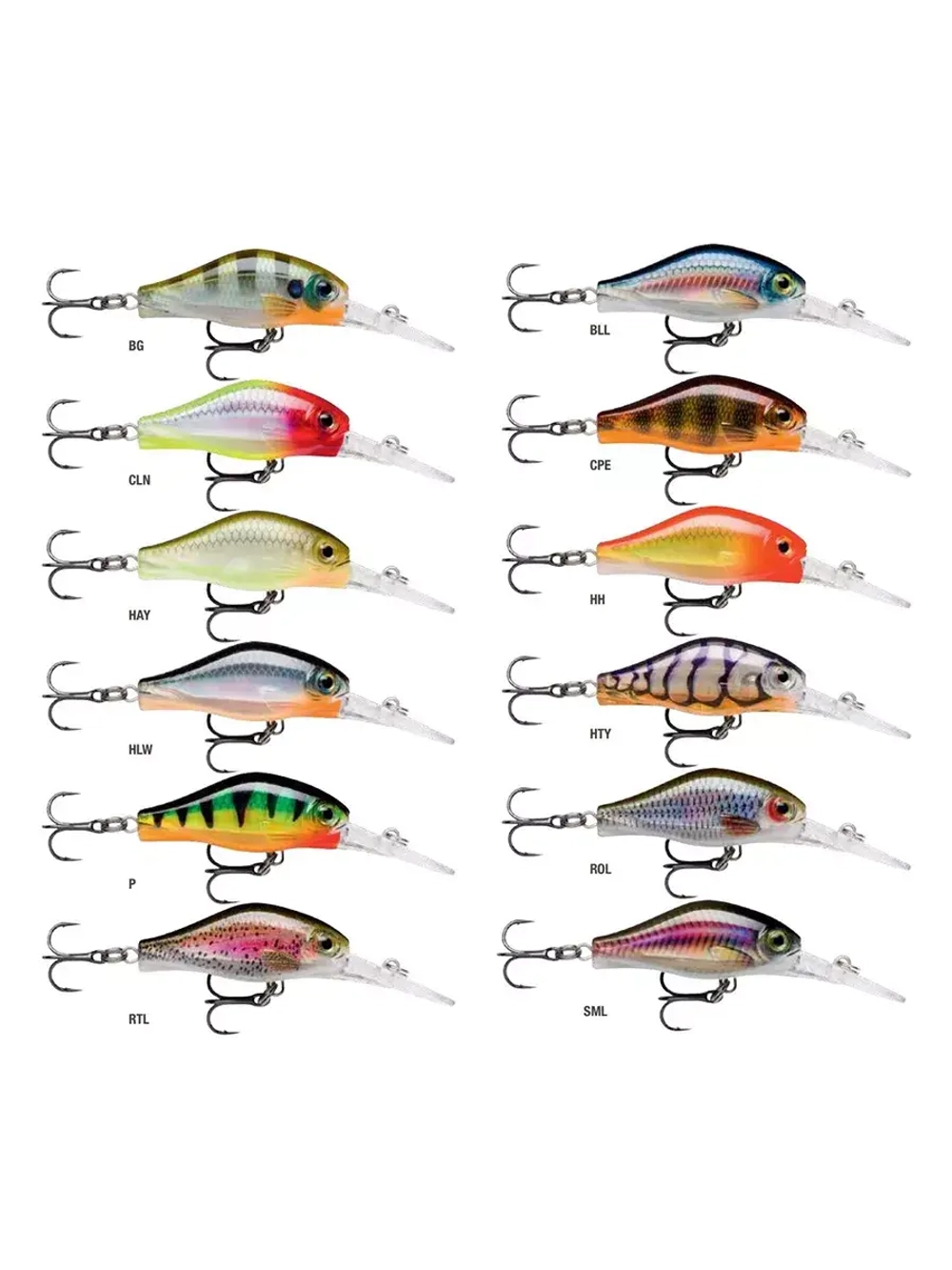 Воблер Shadow Rap Fat Jack 04, 4см, 4гр, цвет BG