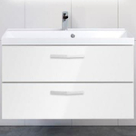 Тумба под раковину BelBagno Aurora 90 AURORA-900-2C-SO-BL подвесная Bianco Lucido