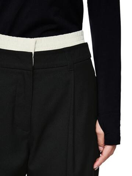 Marc Cain Брюки с двойным поясом контрастного цвета