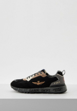 Кроссовки муж. AERONAUTICA 214 черный с бежевым