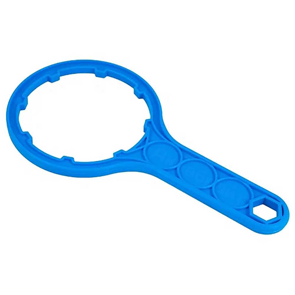 Фильтр для воды АКВАБРАЙТ магистральный, 3/4 ", 2-х ступенчатый, прозрачные корпуса, Slim Line 10, в комплекте кронштейн и ключ (АБФ-2 3/4)