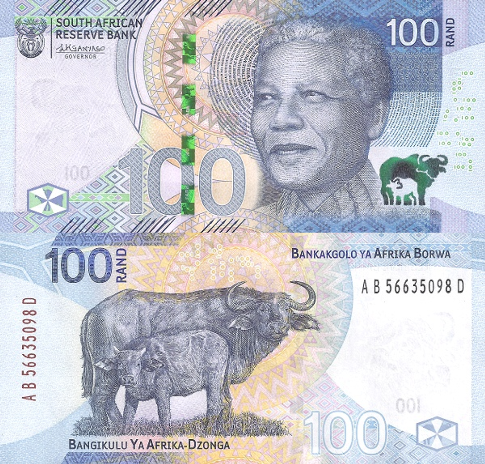 Южная Африка / ЮАР 100 рандов 2023 Капские буйволы UNC