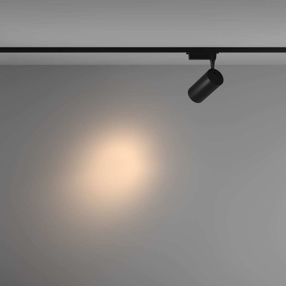 Трековый однофазный светодиодный светильник Maytoni Unity Vuoro TR003-1-36W3K-S-B