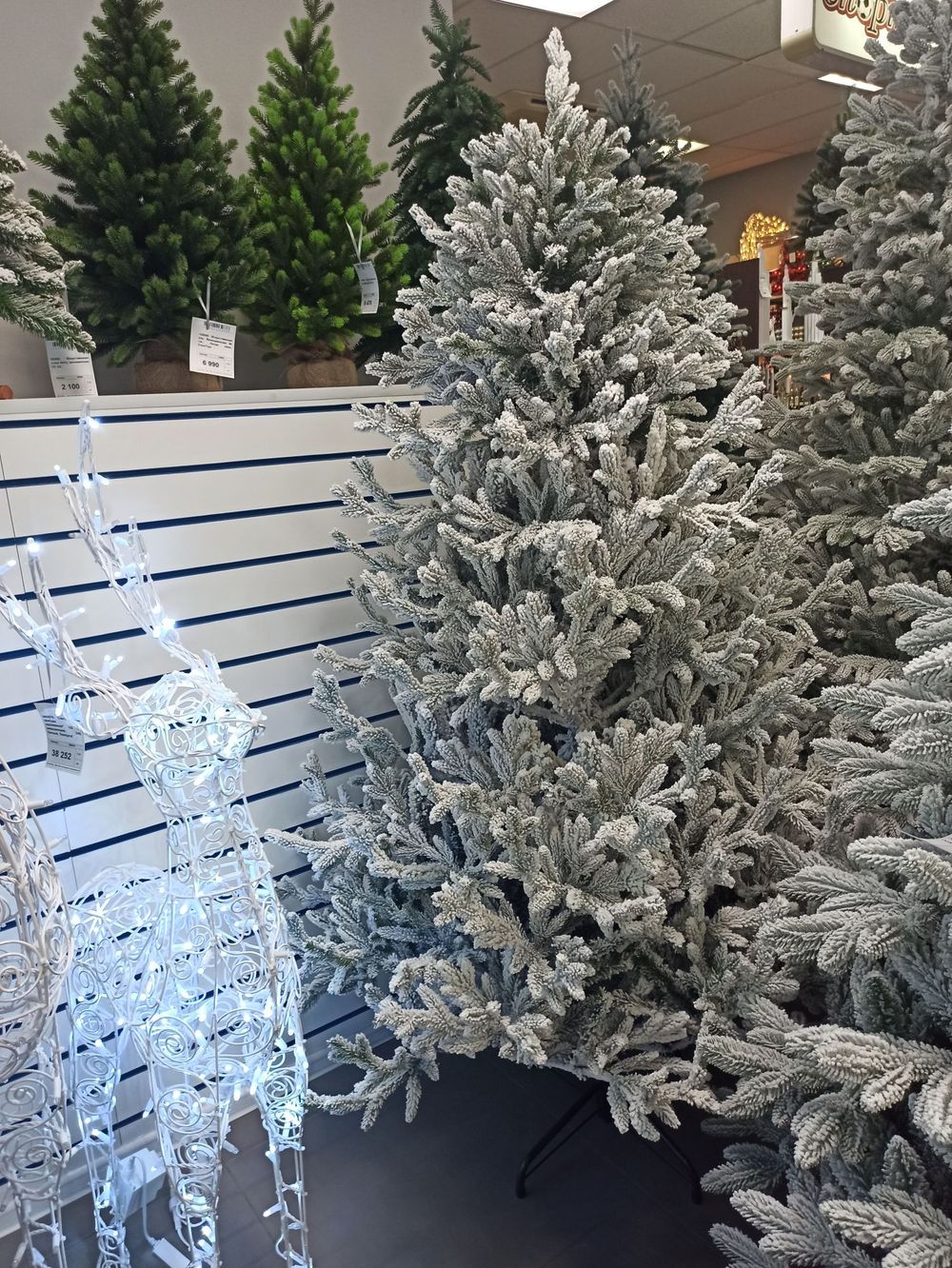 Заснеженная елка «Имперская» (Литая+пвх) 210 см / 2.1 м