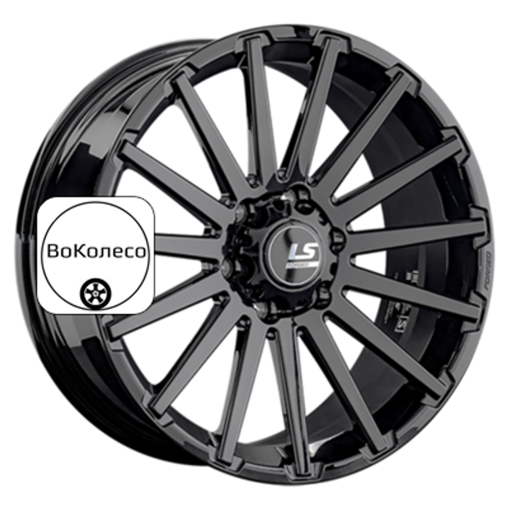 8x20/6x114,3 ET46 D67,1 LS FG32 BK (конус, Колпак+лого) LS Forged