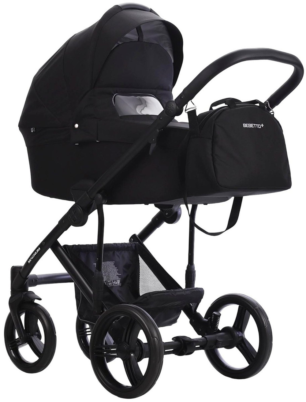 Детская коляска Bebetto Magnum Light 3 в 1 с автокреслом Avionaut Cosmo 05 черный