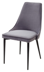 Стул М-City DISAUR Непал (Nepal-P) Серый 27, Велюр, Черный каркас
