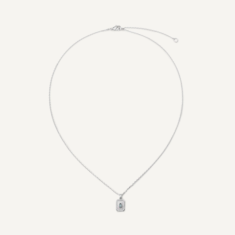 Колье Медальон – Серебро