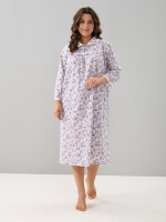 Ночная сорочка С-003/молоко-сиреневыецветочки